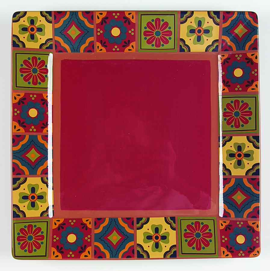 Baja Square Dinner Plate by Homestudio-1