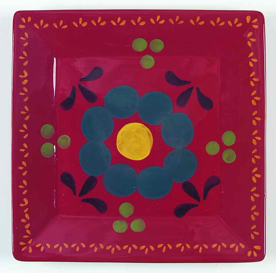 Baja Square Salad Plate by Homestudio-1