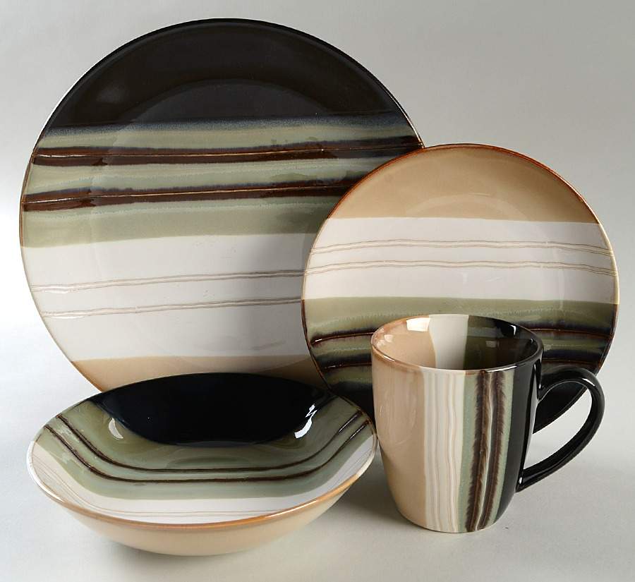 Jazz 4 Piece Place Setting by Home Trends-1