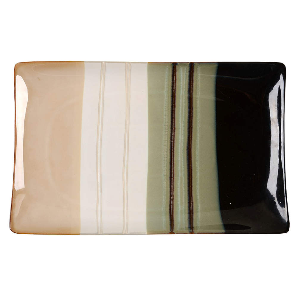Jazz 16" Rectangular Serving Platter by Home Trends-1