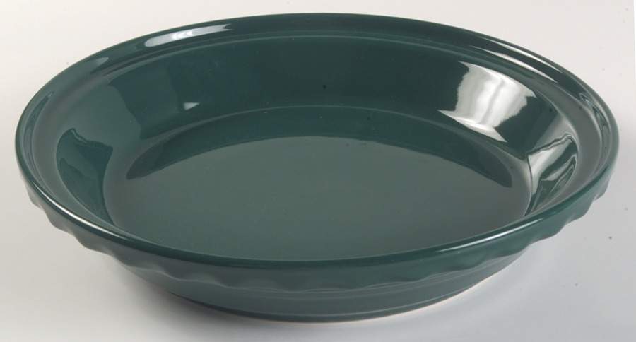 Fiesta Evergreen (Intro 2007) 10" Pie Baking Plate by Homer Laughlin -1