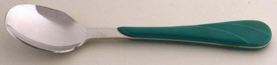 Fiesta Evergreen (Intro 2007) Oval Place Soup Spoon by Homer Laughlin -1