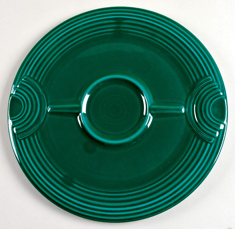 Fiesta Evergreen (Intro 2007) Hostess Tray for Chip and Dip by Homer Laughlin -1