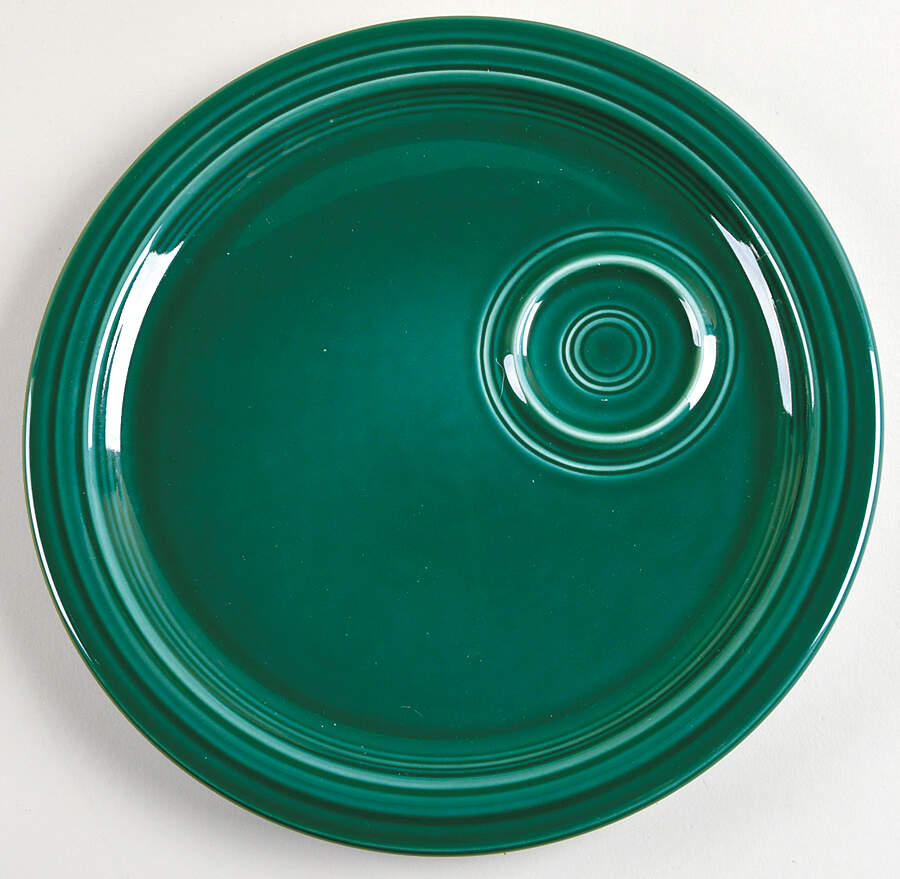 Fiesta Evergreen (Intro 2007) Snack Plate by Homer Laughlin -1