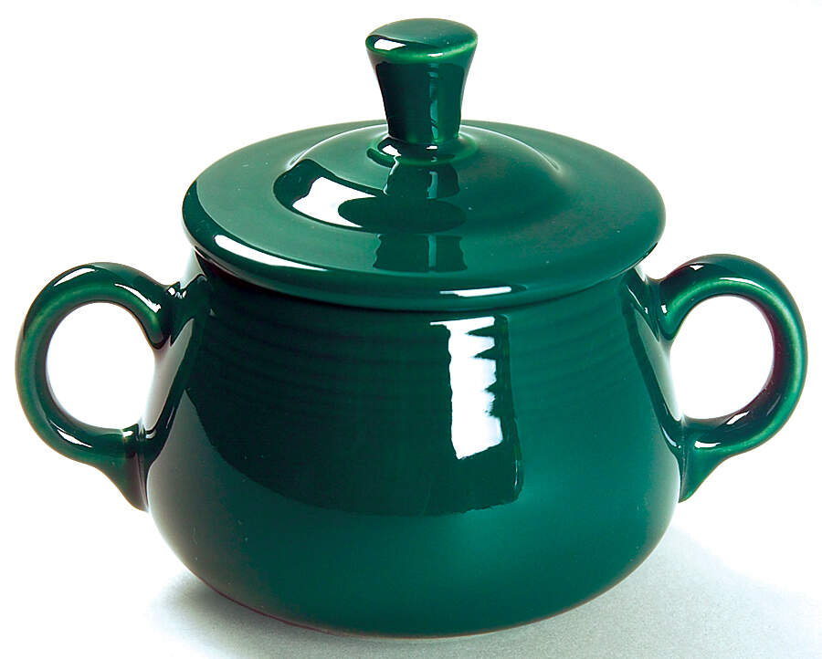 Fiesta Evergreen (Intro 2007) Sugar Bowl & Lid by Homer Laughlin -1