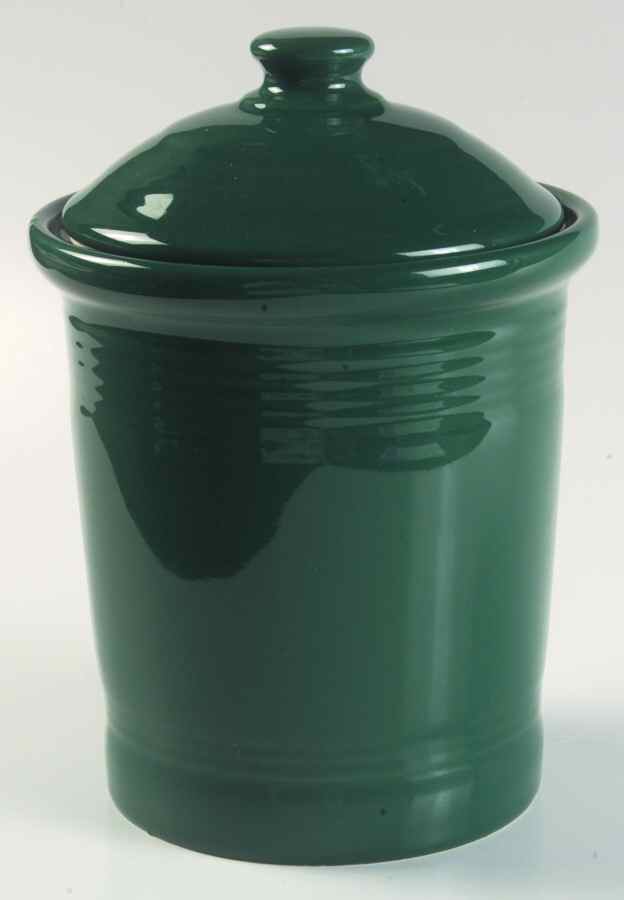 Fiesta Evergreen (Intro 2007) Small Canister & Lid by Homer Laughlin -1
