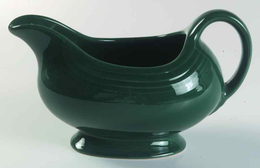 Fiesta Evergreen (Intro 2007) Open Sauce Boat by Homer Laughlin -1