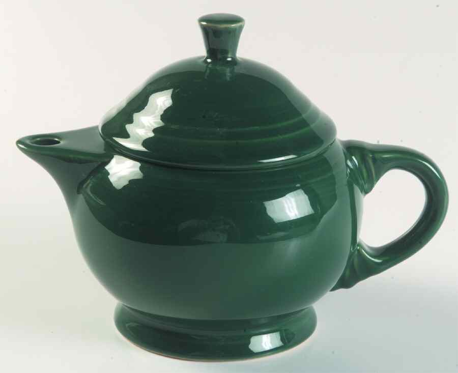 Fiesta Evergreen (Intro 2007) Small Teapot & Lid by Homer Laughlin -1