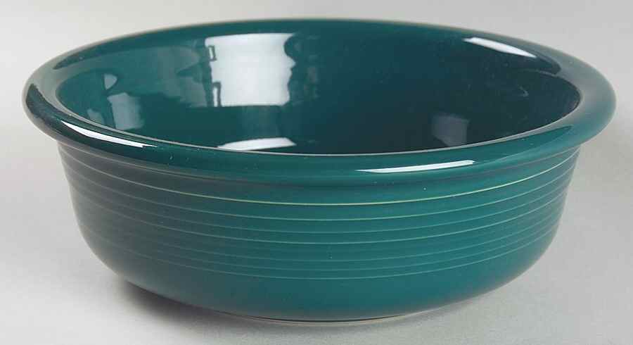 Fiesta Evergreen (Intro 2007) 7" Round Vegetable Bowl by Homer Laughlin -1