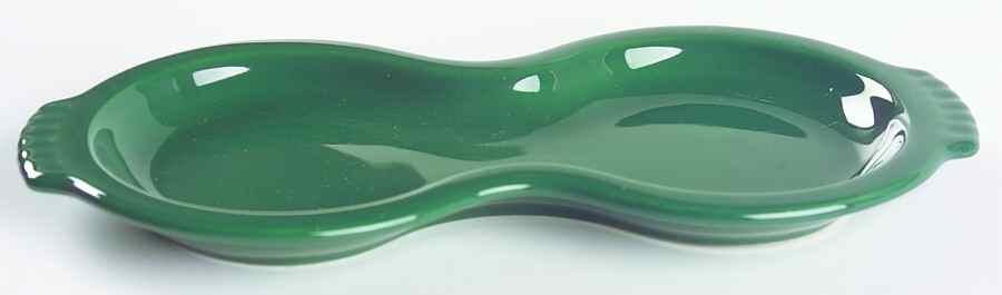 Fiesta Evergreen (Intro 2007) Tray for Creamer & Sugar with Lid by Homer Laughlin -1
