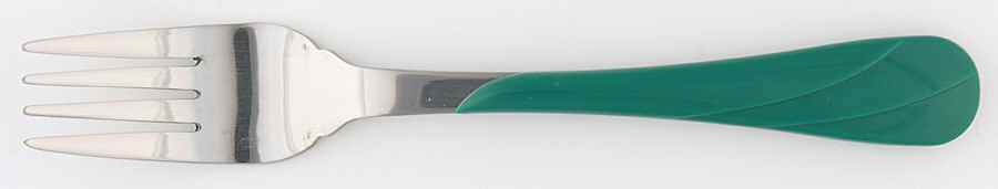 Fiesta Evergreen (Intro 2007) Dinner Fork (7 1/2" or Larger) by Homer Laughlin -1