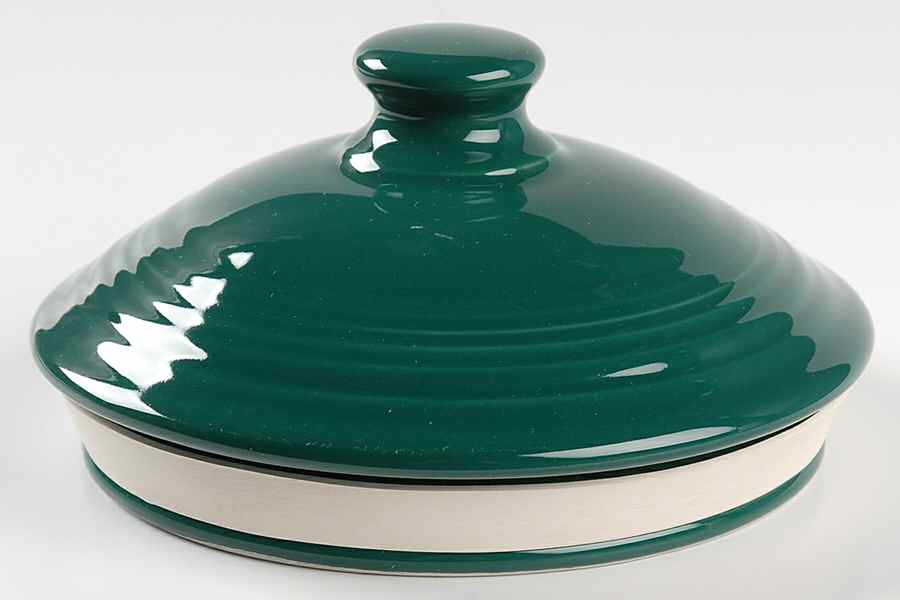 Fiesta Evergreen (Intro 2007) Lid for Large Canister by Homer Laughlin -1