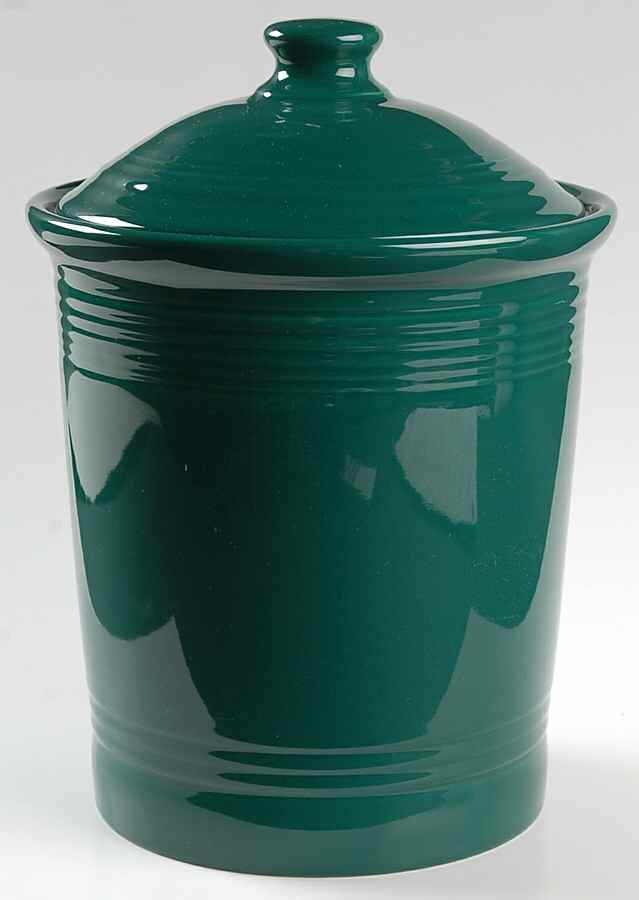 Fiesta Evergreen (Intro 2007) Large Canister & Lid by Homer Laughlin -1