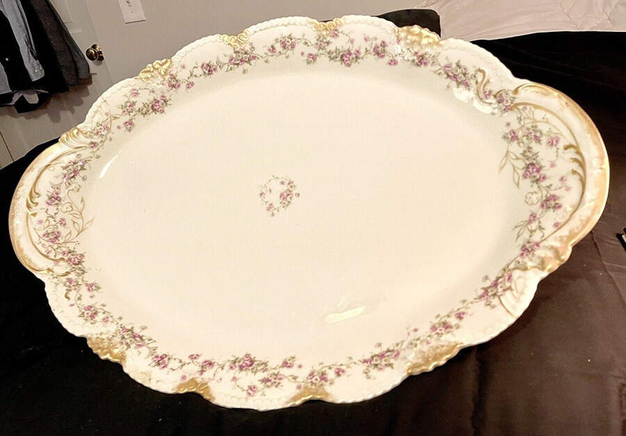 Schleiger 1246-6 21" Oval Serving Platter by Haviland-1