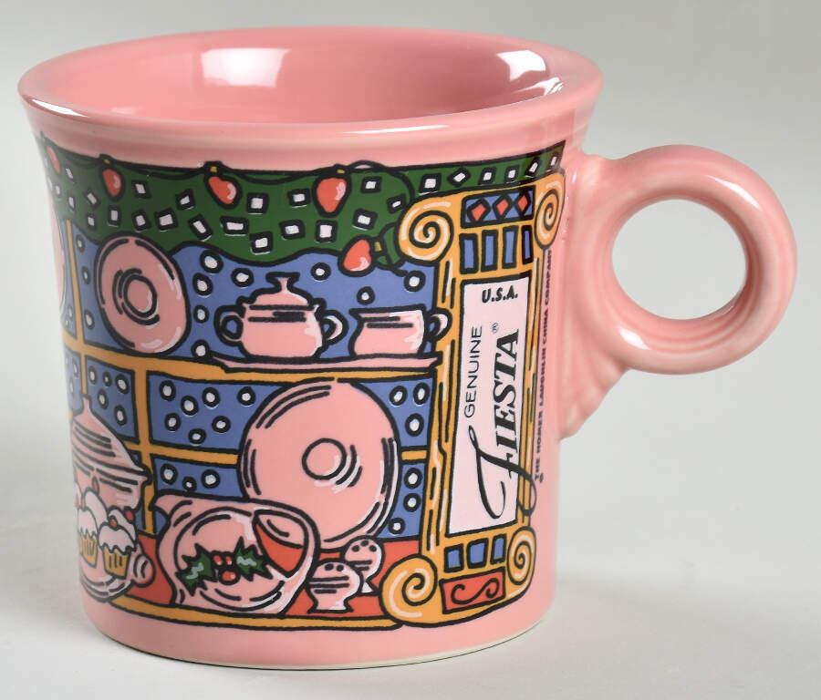 Fiesta Christmas Window Mug by Homer Laughlin -1