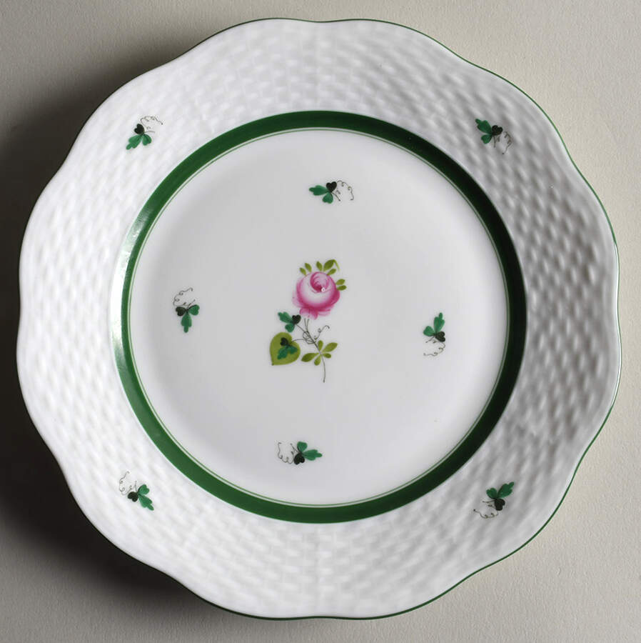 Vienna Rose Salad Plate by Herend-1