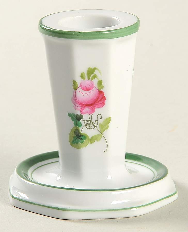 Vienna Rose Single Light Candlestick by Herend-1