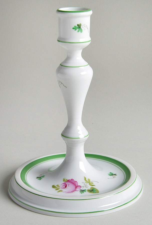 Vienna Rose 7" Candlestick by Herend-1
