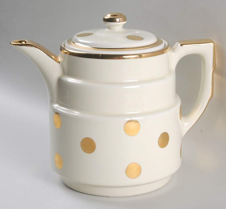 Gold Label Kitchenware Dots Coffee Pot & Lid by Hall-1