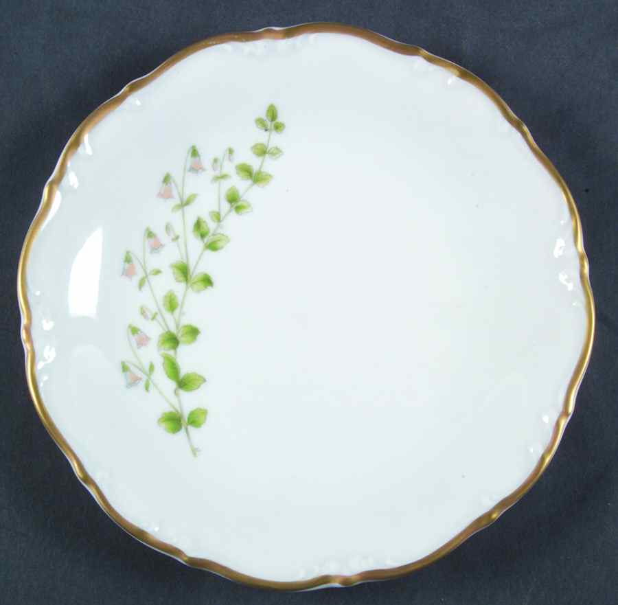 Linnaea Borealis (Scalloped) Bread & Butter Plate by Hackefors-1