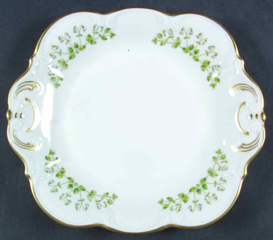 Linnaea Borealis (Scalloped) Square Handled Cake Plate by Hackefors-1