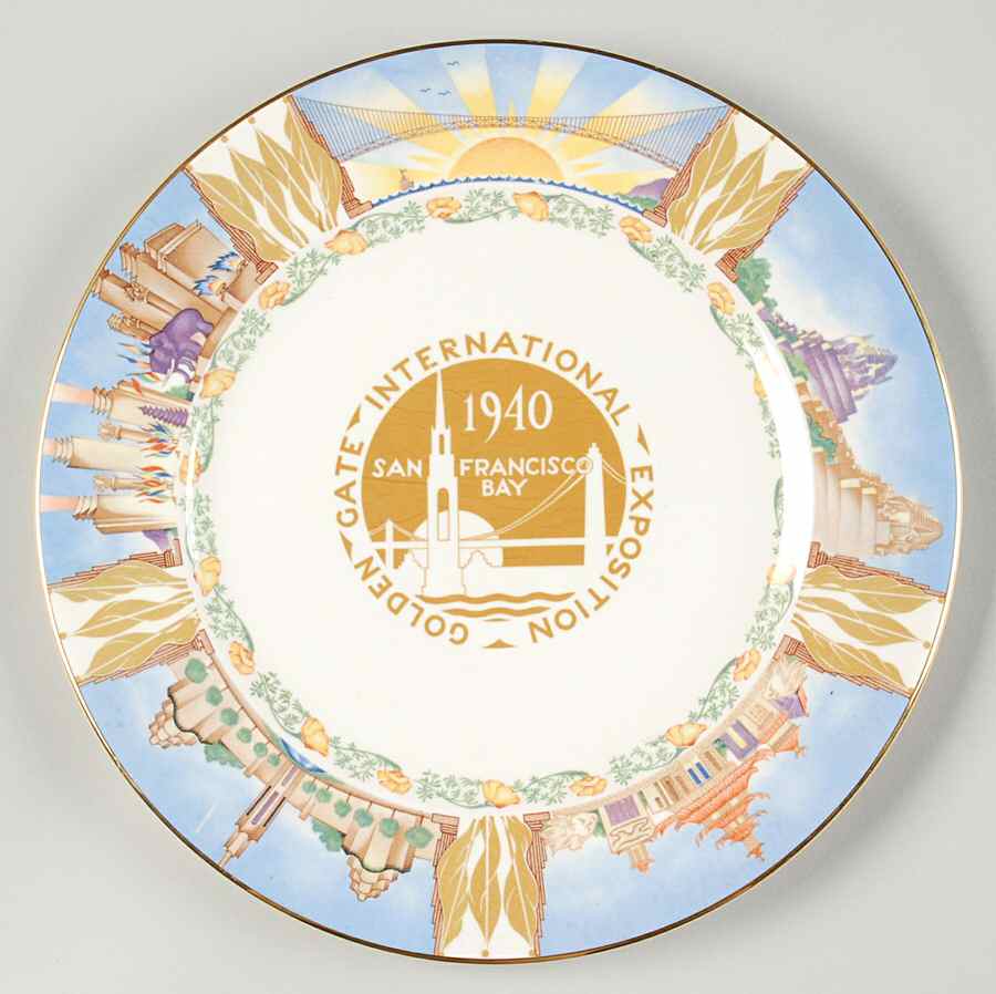 Golden Gate International Exposit Dinner Plate by Homer Laughlin -1