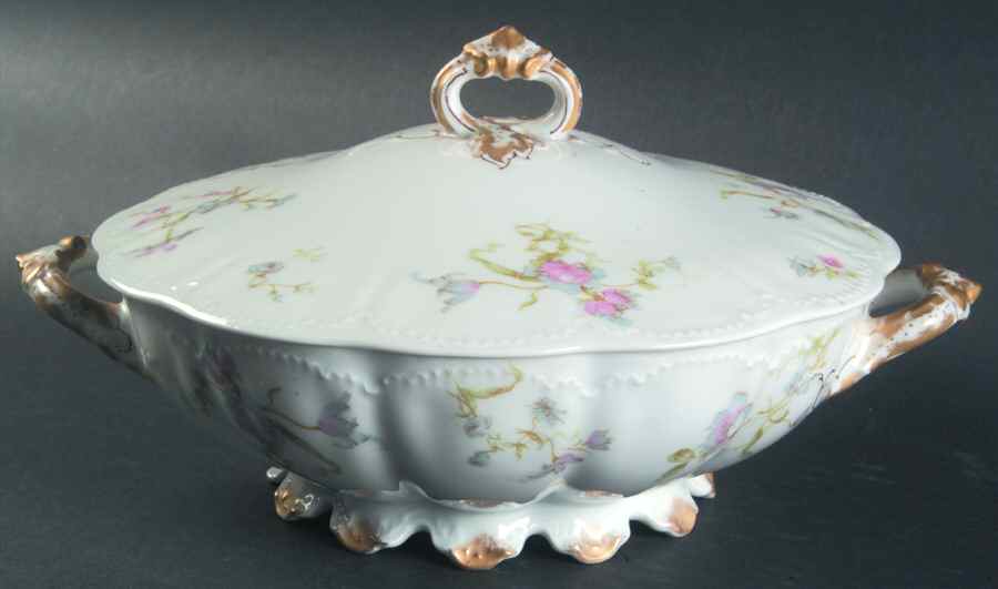 Schleiger 663-4 Round Covered Vegetable by Haviland-1