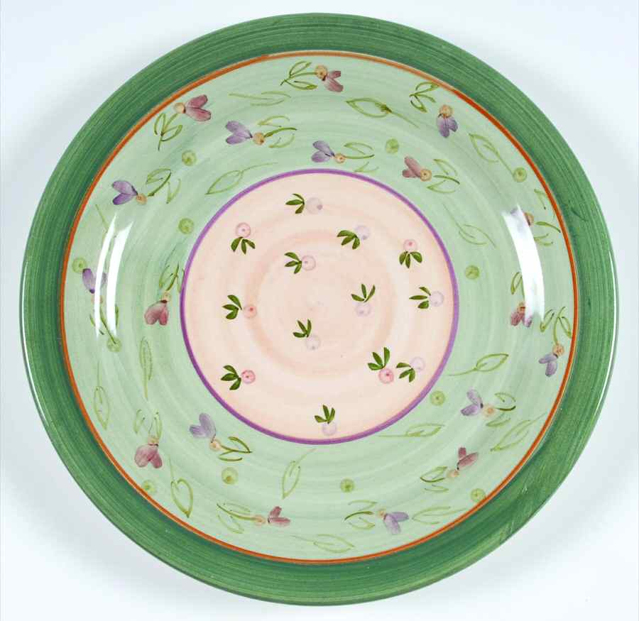 Peasant Poetry Salad Plate by Home Trends-1