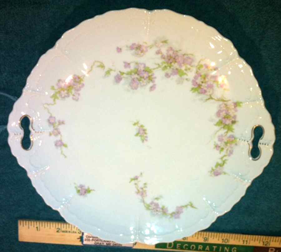 9322 Purple Handled Cake Plate by Habsburg-1