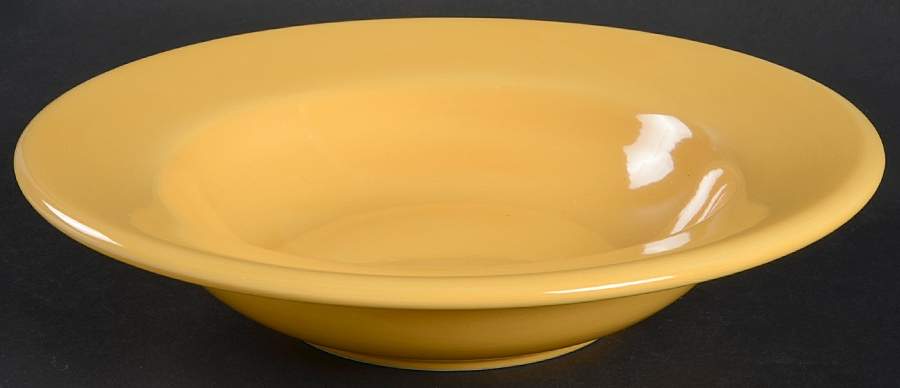American Simplicity Gold Large Rim Soup Bowl by Home-1