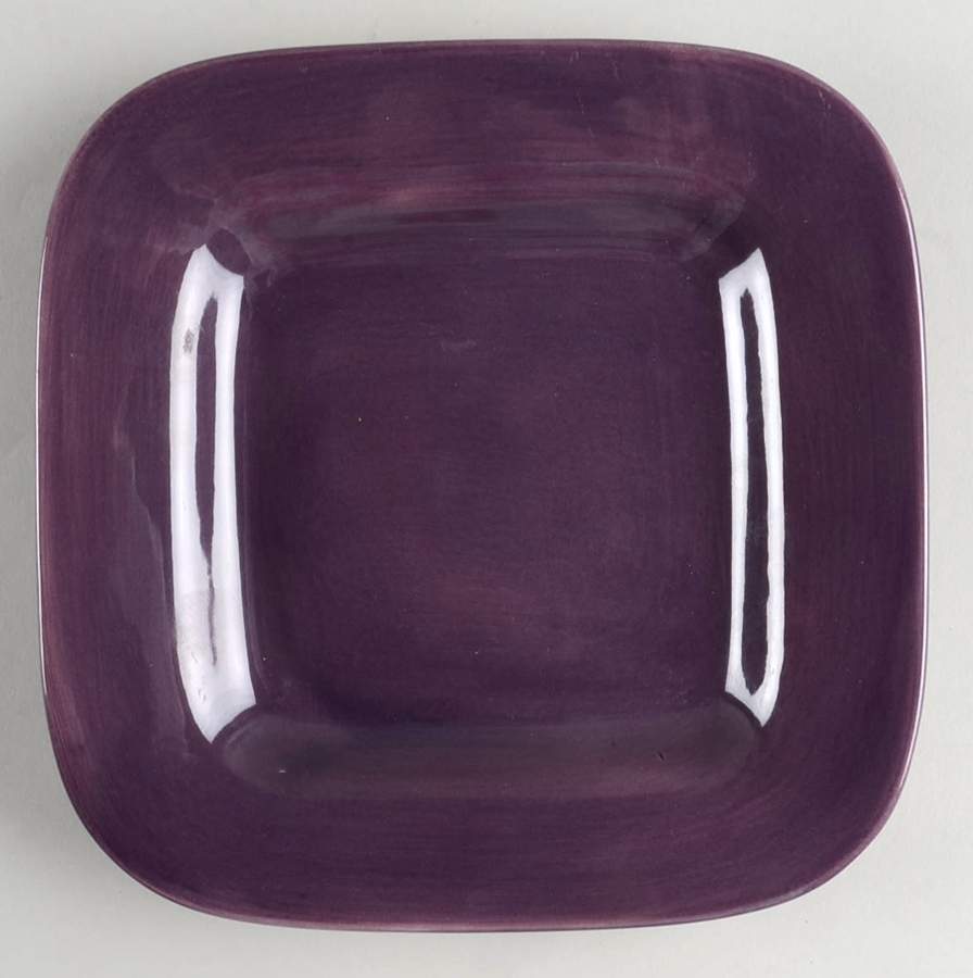 American Simplicity Plum Square Salad Plate by Home-1