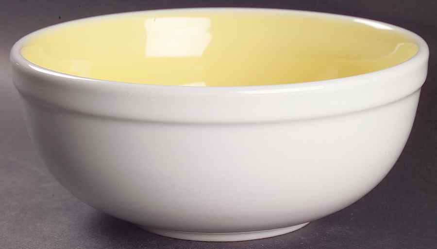 Color Ambience Yellow Soup/Cereal Bowl by Home Trends-1