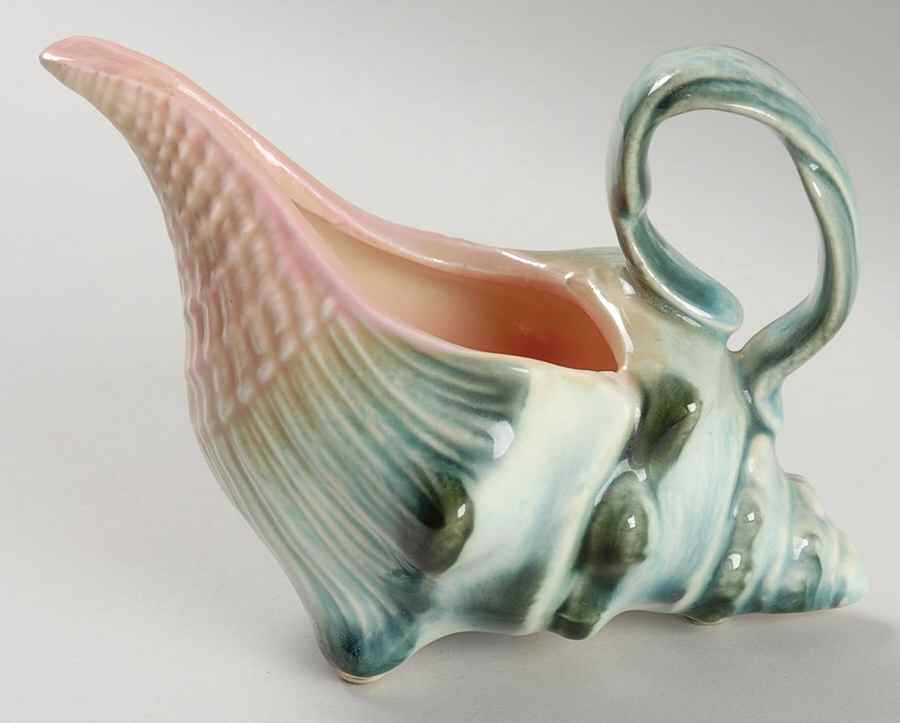 Ebb Tide Pink and Turquoise Creamer by Hull-1