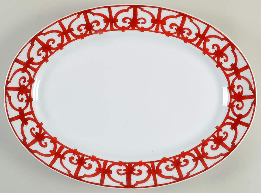 Balcon du Guadalquivir 16" Oval Serving Platter by Hermes-1