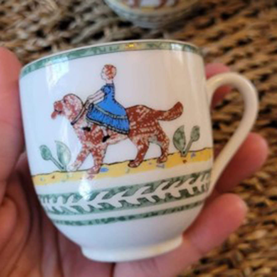 Early America Flat Demitasse Cup by Hermes-1