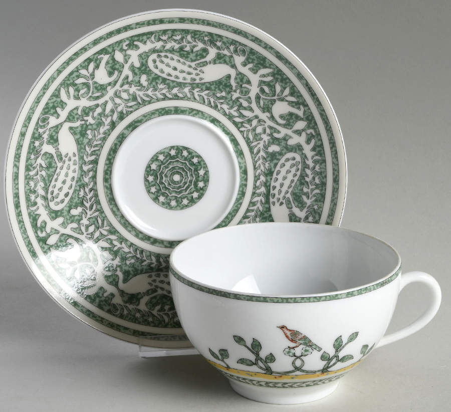 Early America Breakfast Cup & Saucer Set by Hermes-1
