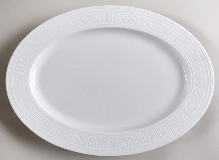 Egee 14" Oval Serving Platter by Hermes-1