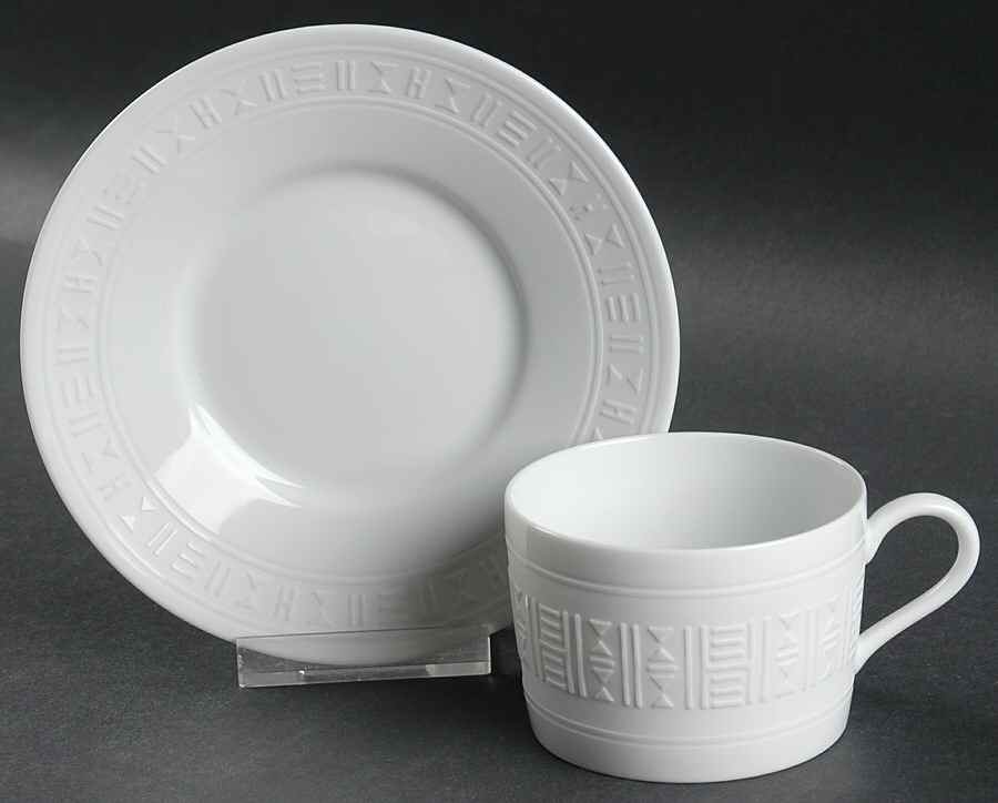 Egee Flat Cup & Saucer Set by Hermes-1