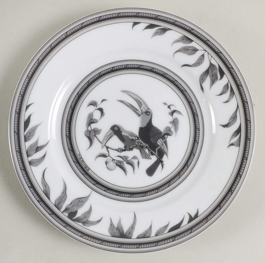 Estampe de Toucans Bread & Butter Plate by Hermes-1