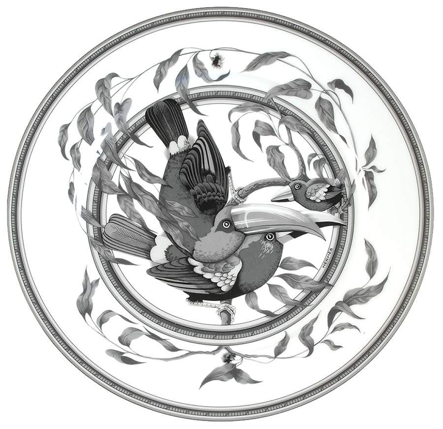 Estampe de Toucans Dinner Plate by Hermes-1