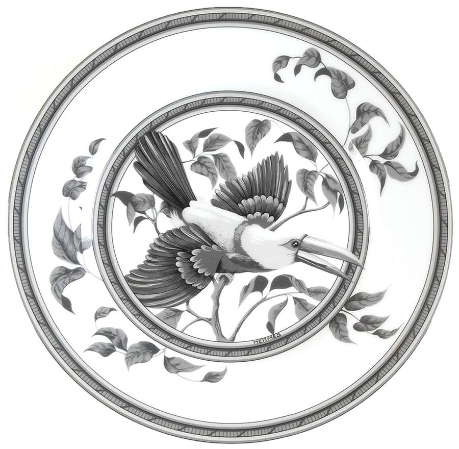 Estampe de Toucans Dessert/Pie Plate by Hermes-1