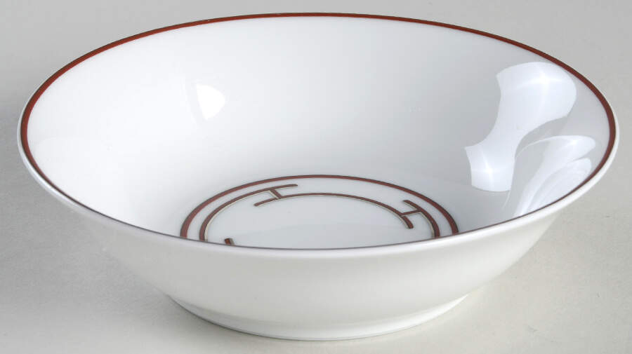 Rythme Red Coupe Soup Bowl by Hermes-1