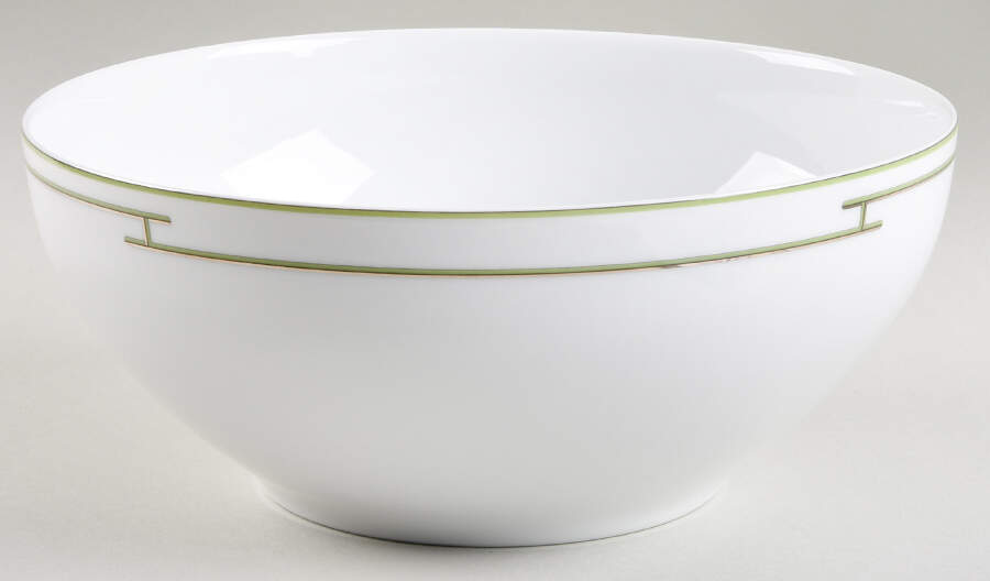 Rythme Green 10" Large Salad Serving Bowl by Hermes-1