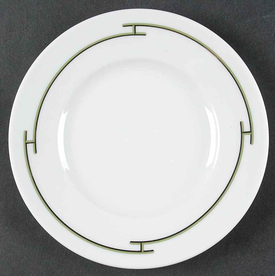 Rythme Green Bread & Butter Plate by Hermes-1