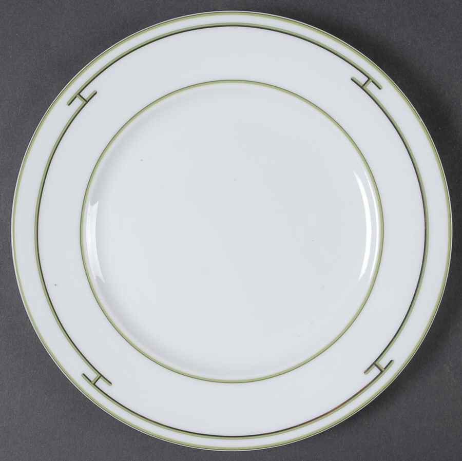 Rythme Green Dessert/Pie Plate by Hermes-1