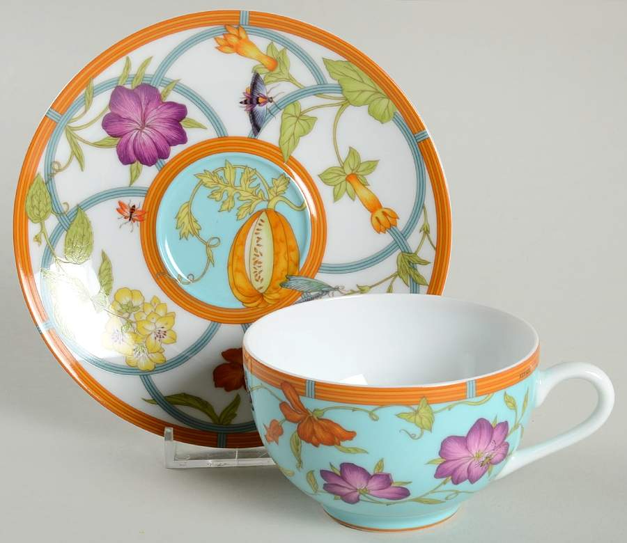 Siesta Island Flat Cup & Saucer Set by Hermes-1