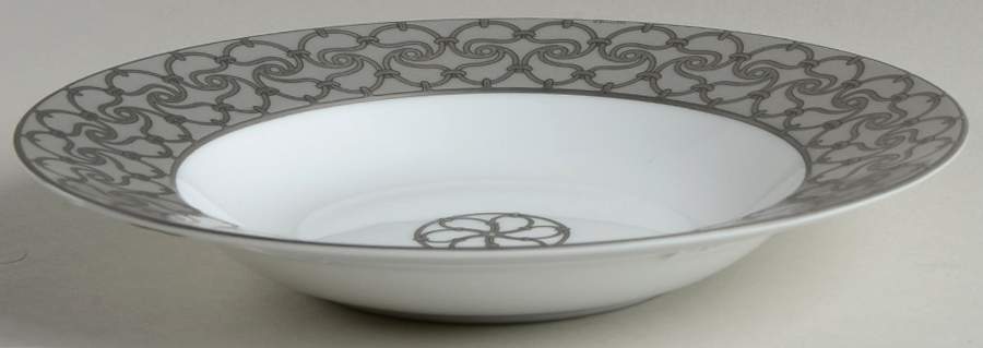 Fil d'Argent Rim Soup Bowl by Hermes-1