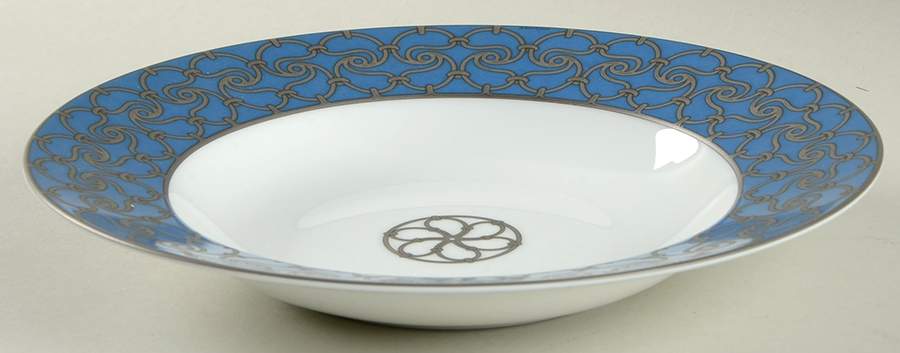 Fil d'Argent Rim Soup Bowl by Hermes-1