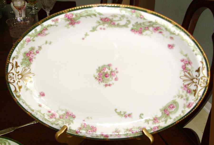 H3607 14" Oval Serving Platter by Haviland-1