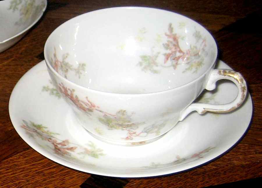 Schleiger 160-4 Flat Cup & Saucer Set by Haviland-1